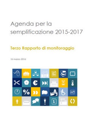 Copertina Terzo rapporto monitoraggio Agenda